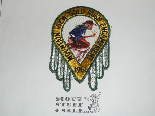 Mountain View Gold Rush Encampment Patch, 1961