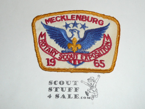 Mecklenburg Rotary Scout Explosition Patch, 1965, lite use