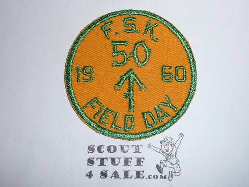 National Capital Area Council Francis Scott Key Field Day Patch, 1960