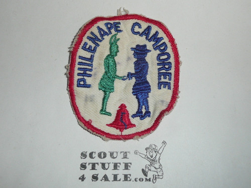 Philadelphia Council Philenape District Camporee Patch, lite use