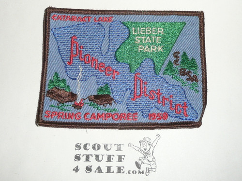 Pioneer District Spring Camporee Patch, 1958