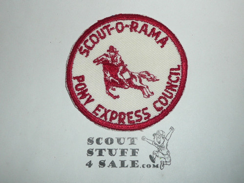 Pony Express Council Scout-O-Rama Patch, 1960's