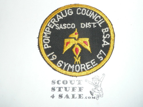 Pomperaug Council Sasco District Gymoree Patch, 1957