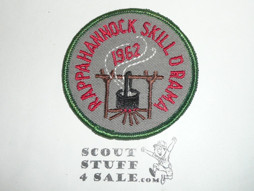 National Capital Area Council Rappahannock District Skill-O-Rama Patch, 1962
