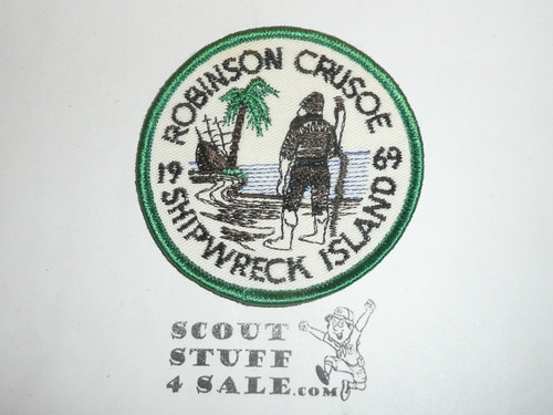 Robinson Crusoe Shipreck Island Patch, 1969
