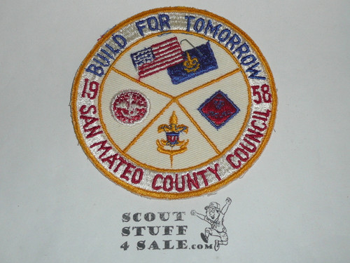 San Mateo Council Scout-O-Rama Patch, 1958