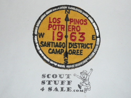 Santiago District Los Pinos Potrero Camporee Patch, 1963