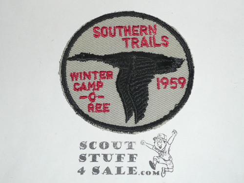 Southern Trails District Winter Camporee Patch, 1959
