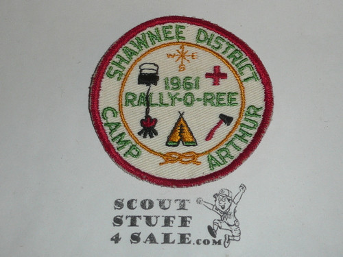 Shawnee District Camp Arthur Rally-O-Ree Patch, 1961