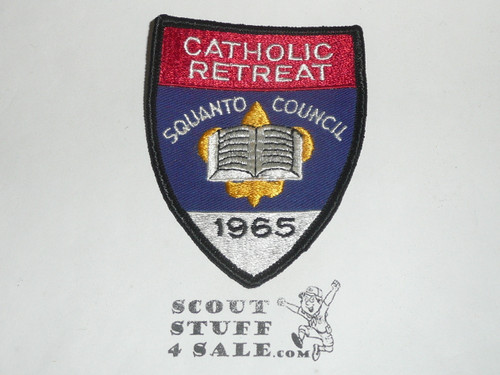 Squanto Council Catholic Retreat Patch, 1965