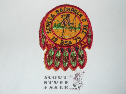 Seneca BackPack-O-Ree Patch, 1973