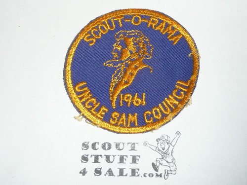 Uncle Sam Council Scout-O-Rama Patch, 1961