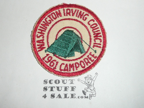 Washington Irving Council Camporee Patch, 1961