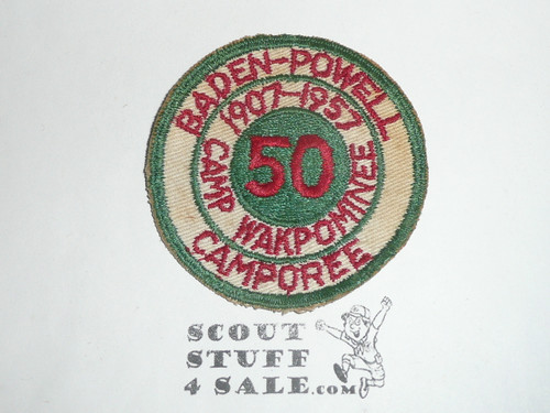 Camp Wakpominee Baden Powell Camporee Patch, 1957