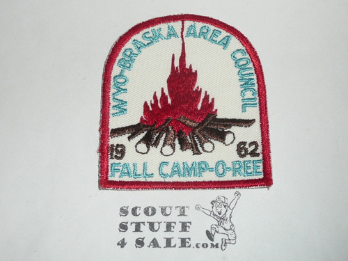 Wyo-Braska Area Council Fall Camporee Patch, 1962