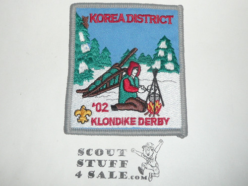 Far East Council Asia Korea District Klondike Derby Patch, 2002