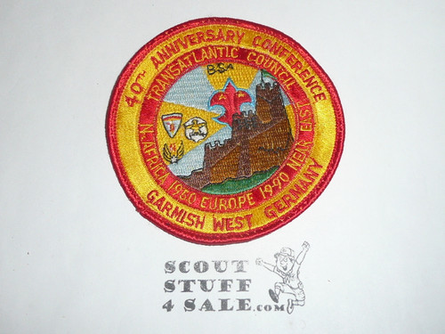 Transatlantic Council 40th Scouter's Annual Conference Patch, Germany, 1990