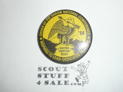 National Order of the Arrow Conference (NOAC), 1988 Shows Support Staff Button