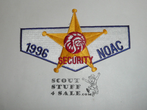 1996 National Order of the Arrow Conference (NOAC) Security Staff Flap Patch