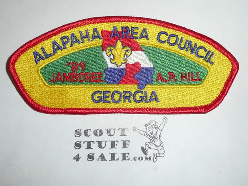 1989 National Jamboree JSP - Alapaha Area Cncl, red bdr