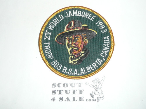 1983 World Jamboree JCP - East Central Region Troop 303 Jamboree Contingent Patch