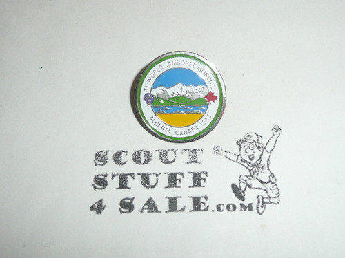 1983 Boy Scout World Jamboree Enameled Pin, Post Back