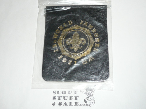 1971 World Jamboree Leather memo pad holder