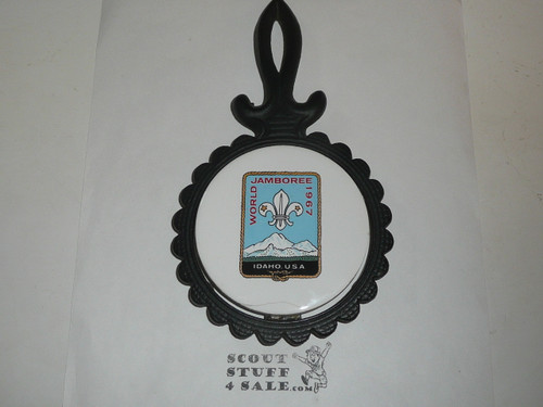 1967 Boy Scout World Jamboree Trivet, small imperfection at bottom