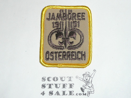 1951 World Jamboree Patch, Trader Bill, brown embroidery