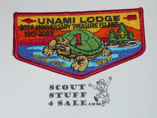 Order of the Arrow Lodge #1 Unami s36 2004 NOAC Flap Patch