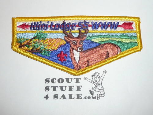 Order of the Arrow Lodge #55 Illini s1 First Flap Patch