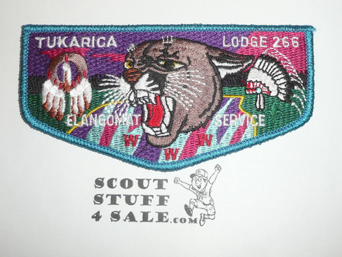 Order of the Arrow Lodge #266 Tukarica s29 Elangomat Service Flap Patch