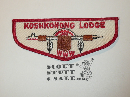 Order of the Arrow Lodge #302 Koshkonong f1a First Flap Patch
