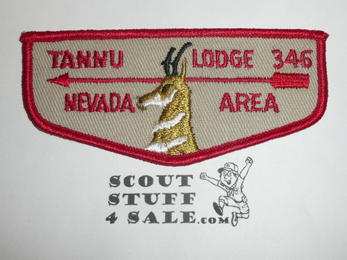 Order of the Arrow Lodge #346 Tannu f2 Flap Patch
