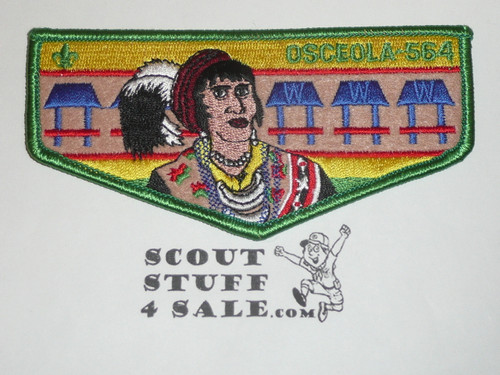 Order of the Arrow Lodge #564 Osceola f3 Flap Patch