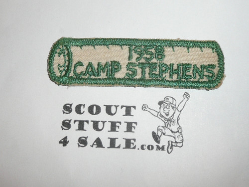 Camp Stephens Log Segment Patch, Alameda Council CA, 1958