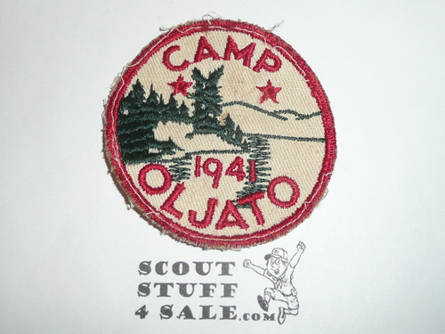 Camp Oljato Patch, Stanford Area Council, 1941, lite use