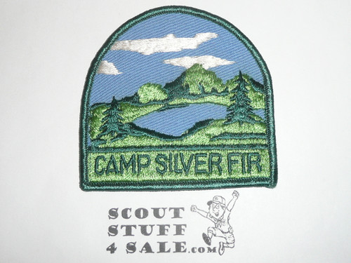 Camp Silver Fir Patch, Verdugo Hills Council, blue twill with green r/e bdr