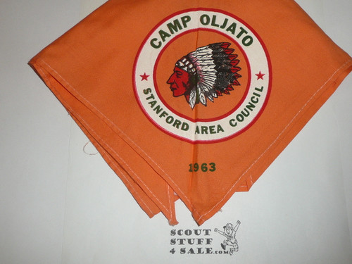 Camp Oljato Neckerchief, Stanford Area Council, 1963
