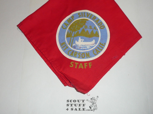 Camp Silverado STAFF Neckerchief, Silverado Area Council, red
