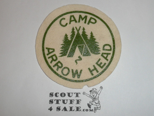 Camp Arrow Head Felt Patch