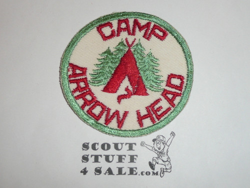Camp Arrow Head Patch, c/e twill