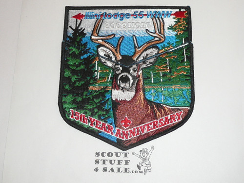 Order of the Arrow Lodge #55 Illini 2009 NOAC 2-piece Flap Patch, black bdr