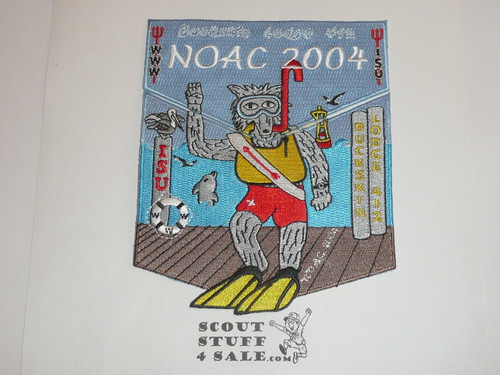 Order of the Arrow Lodge #412 Buckskin 2004 NOAC 2-piece Flap Patch