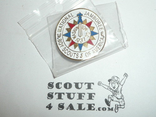 1937 National Jamboree Hiking Staff Emblem