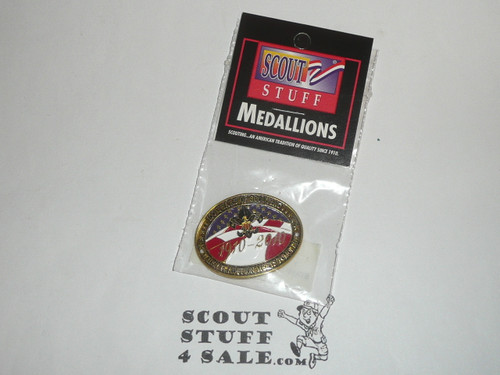 2010 100th Boy Scouts of America Anniversary Hiking Staff Medallion, variety 2