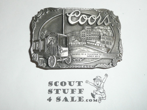 Coors Beer Company Ornate Cast Belt Buckle