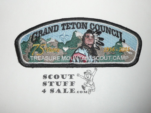 Grand Teton Council sa312 75th Anniversary Treasure Mountain Scout Camp CSP - Scout