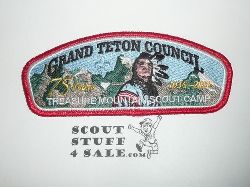 Grand Teton Council sa313 75th Anniversary Treasure Mountain Scout Camp CSP - Scout