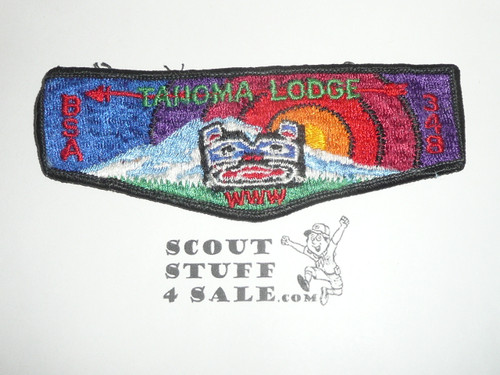 Order of the Arrow Lodge #348 Tahoma s9 Flap Patch, lite use